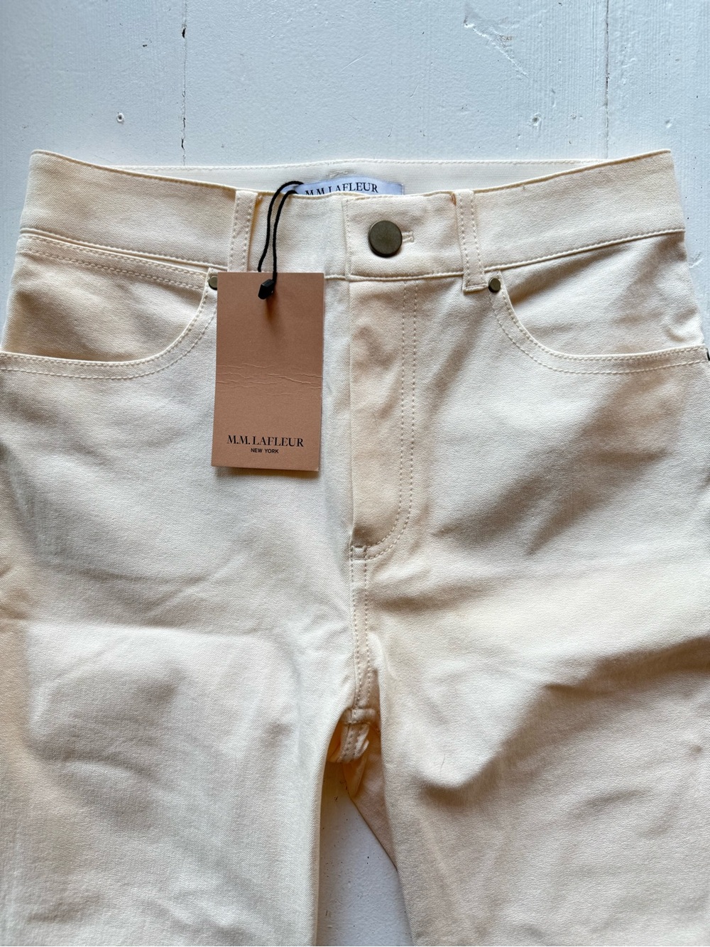MM Lafleur Cream Skinny Jeans